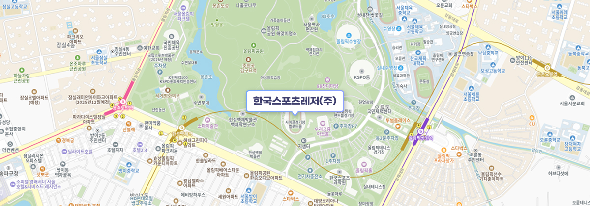 한국스포츠레저(주) 위치